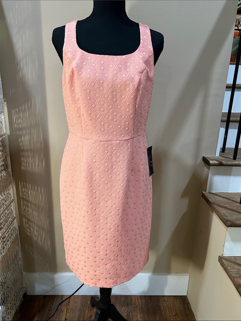 NWTS! The Limited  6 light peach  Textured Sleeveless Sheath Dress